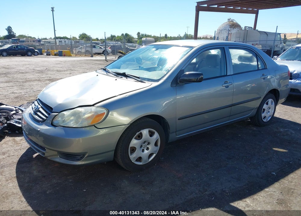 2003 TOYOTA COROLLA CE VIN: JTDBR32E830031767