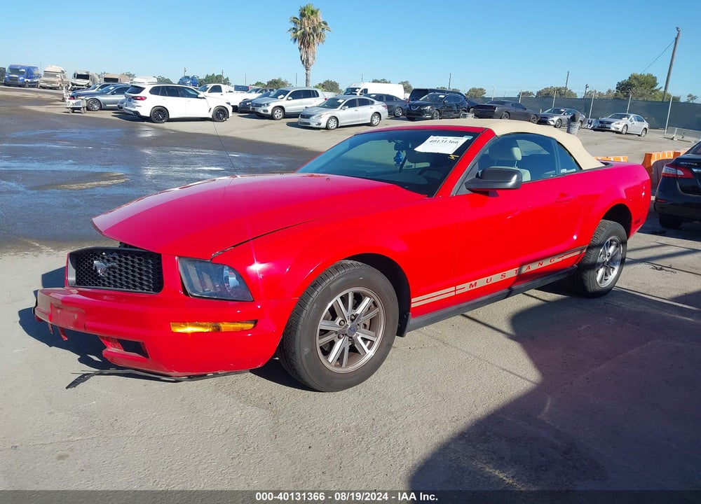 2005 FORD MUSTANG VIN: 1ZVFT84N855186349