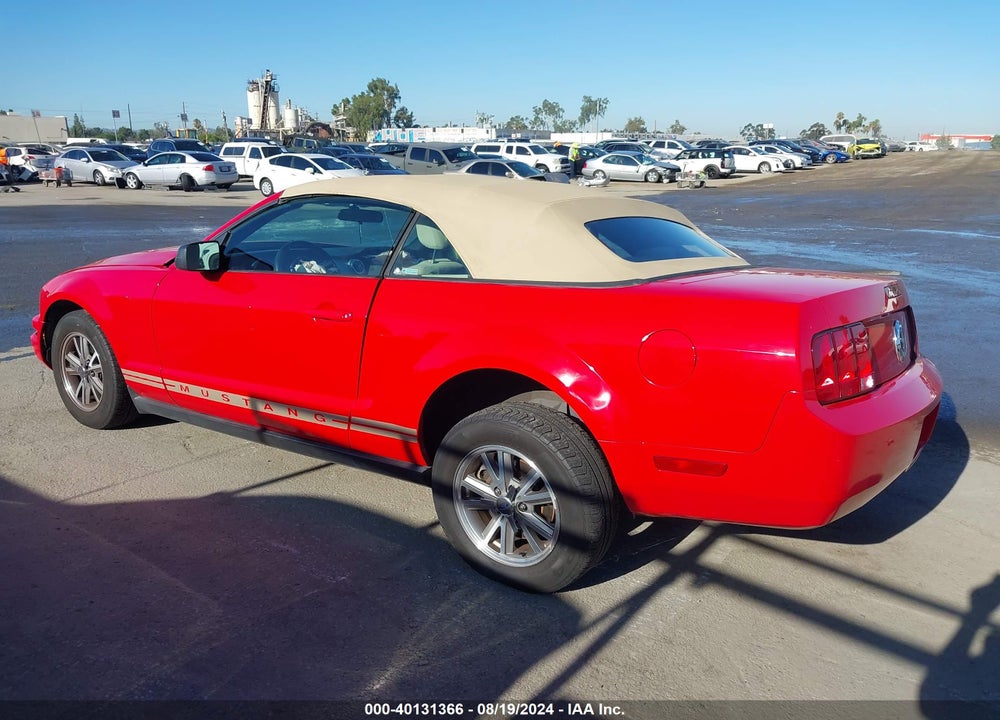 2005 FORD MUSTANG VIN: 1ZVFT84N855186349