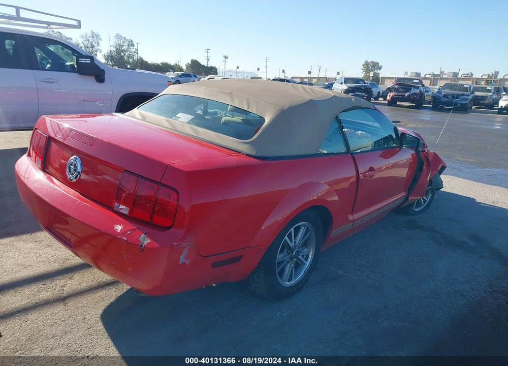 2005 FORD MUSTANG VIN: 1ZVFT84N855186349