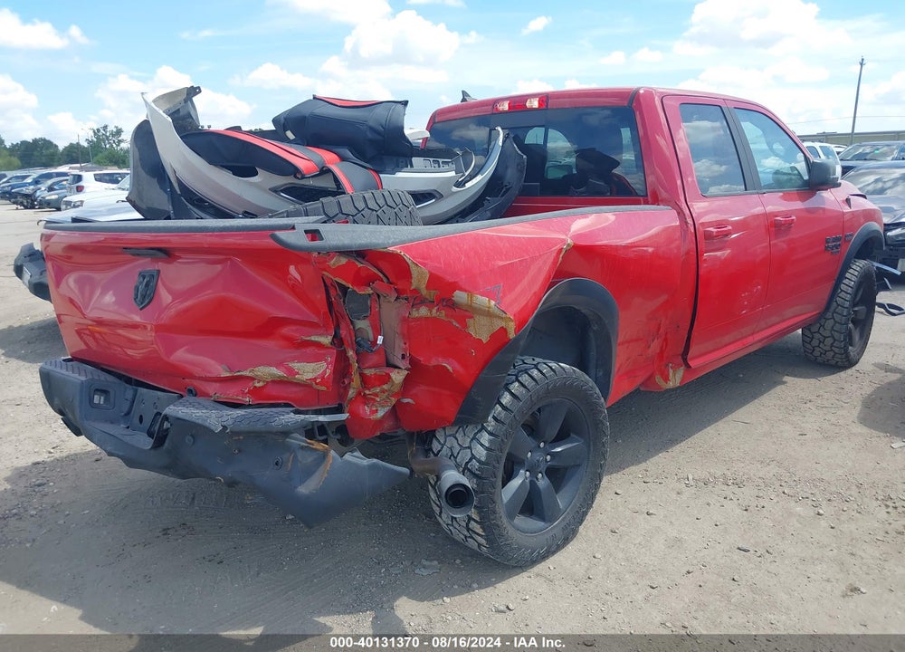2019 RAM 1500 CLASSIC WARLOCK QUAD CAB 4X2 6'4 BOX VIN: 1C6RR6GT0KS734166