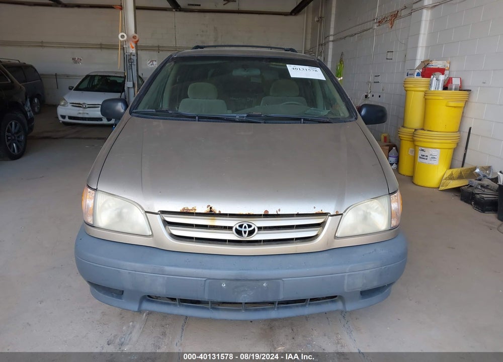 2001 TOYOTA SIENNA LE VIN: 4T3ZF13C71U353043