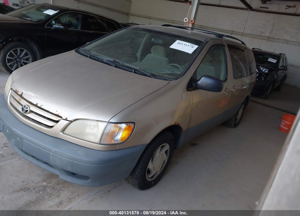 2001 TOYOTA SIENNA LE VIN: 4T3ZF13C71U353043
