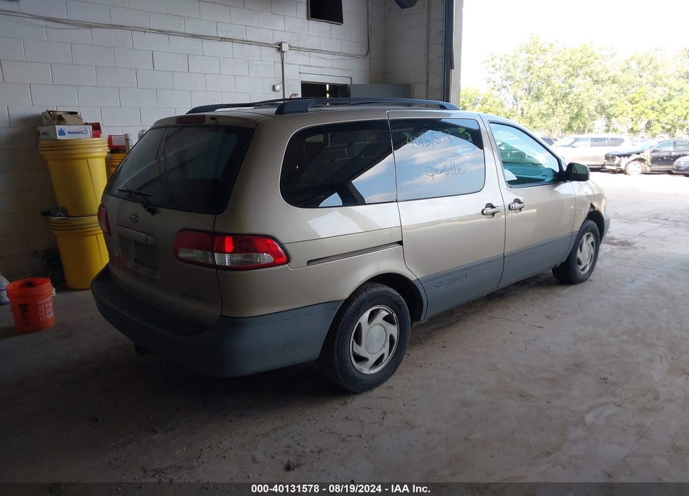 2001 TOYOTA SIENNA LE VIN: 4T3ZF13C71U353043