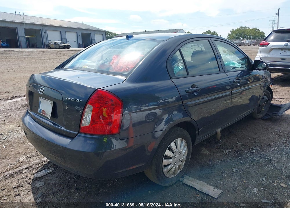 2008 HYUNDAI ACCENT GLS VIN: KMHCN46CX8U258551