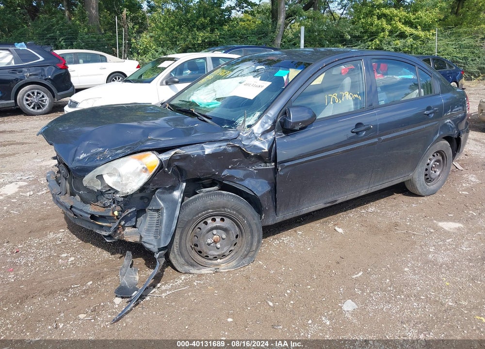 2008 HYUNDAI ACCENT GLS VIN: KMHCN46CX8U258551