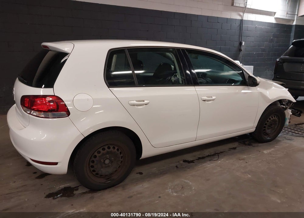 2012 VOLKSWAGEN GOLF 2.5L 4-DOOR VIN: WVWDB7AJ2CW350789