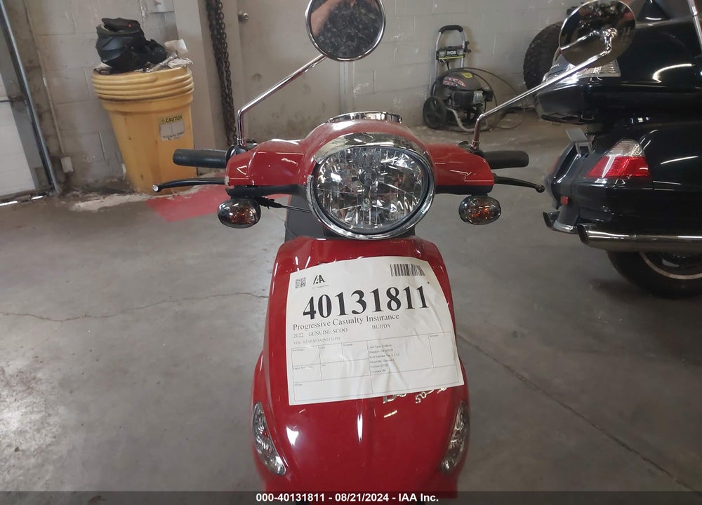 2022 GENUINE SCOOTER CO. BUDDY 50 VIN: RFVPAP5A0N1132494