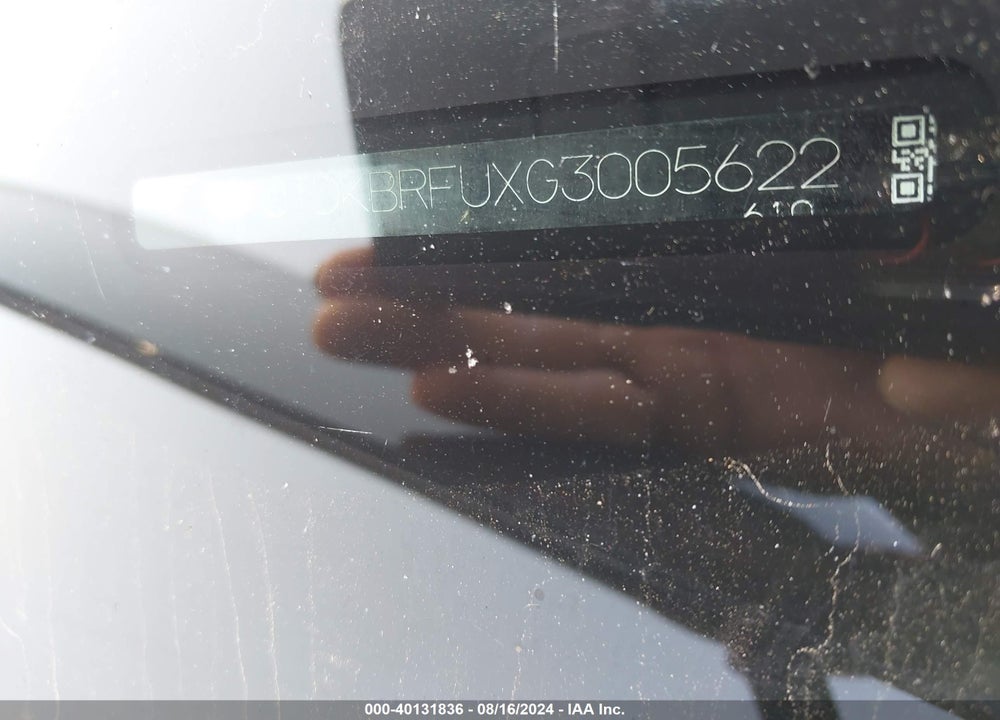 2016 TOYOTA PRIUS TWO VIN: JTDKBRFUXG3005622
