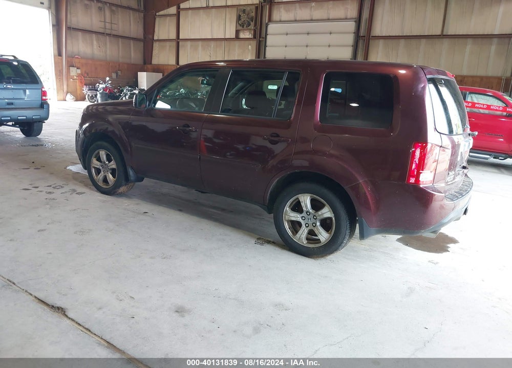 2012 HONDA PILOT EX-L VIN: 5FNYF4H50CB029349