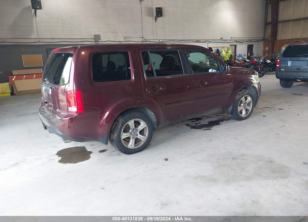 2012 HONDA PILOT EX-L VIN: 5FNYF4H50CB029349