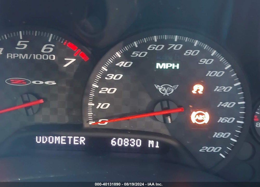 2001 CHEVROLET CORVETTE Z06 HARDTOP VIN: 1G1YY12S415116945