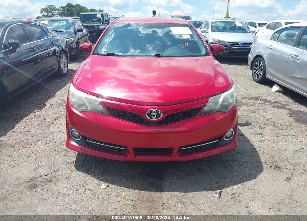 2012 TOYOTA CAMRY SE VIN: 4T1BF1FK9CU543992