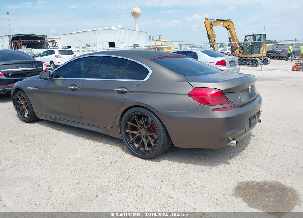 2013 BMW 640I GRAN COUPE VIN: WBA6A0C58DDZ03720