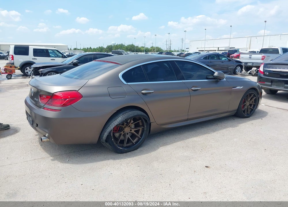 2013 BMW 640I GRAN COUPE VIN: WBA6A0C58DDZ03720