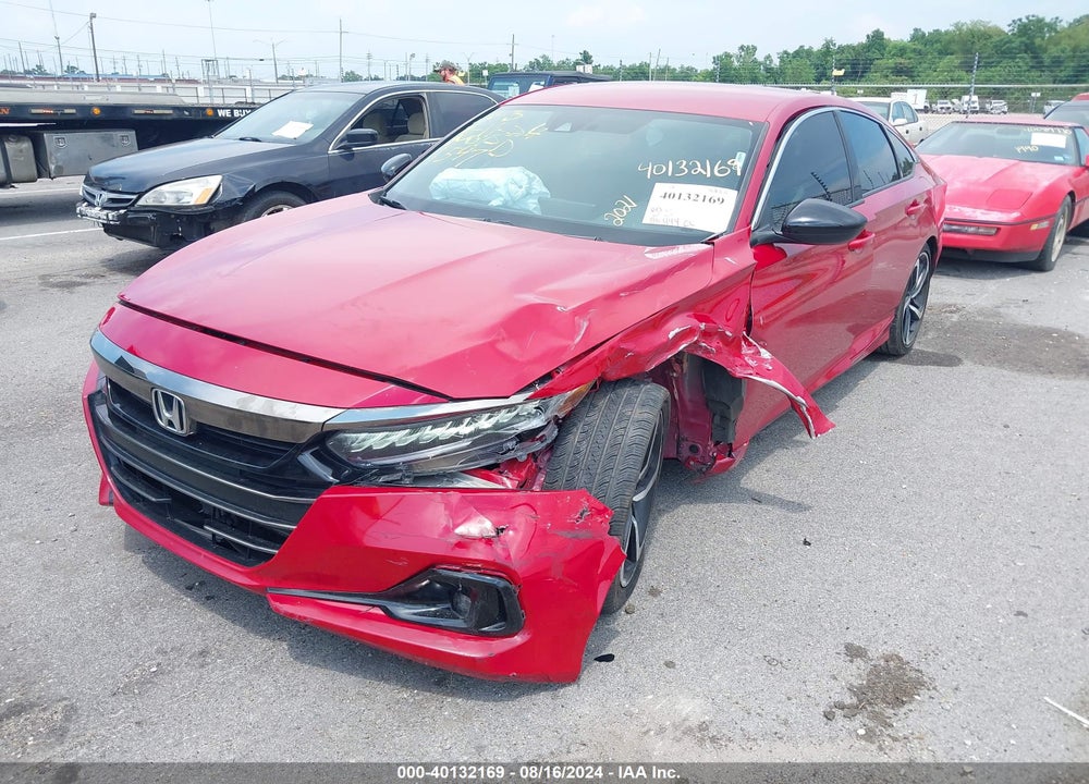 2021 HONDA ACCORD SPORT VIN: 1HGCV1F38MA041547