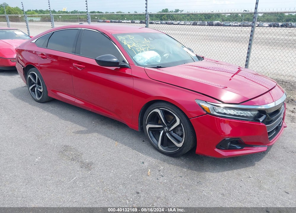 2021 HONDA ACCORD SPORT VIN: 1HGCV1F38MA041547