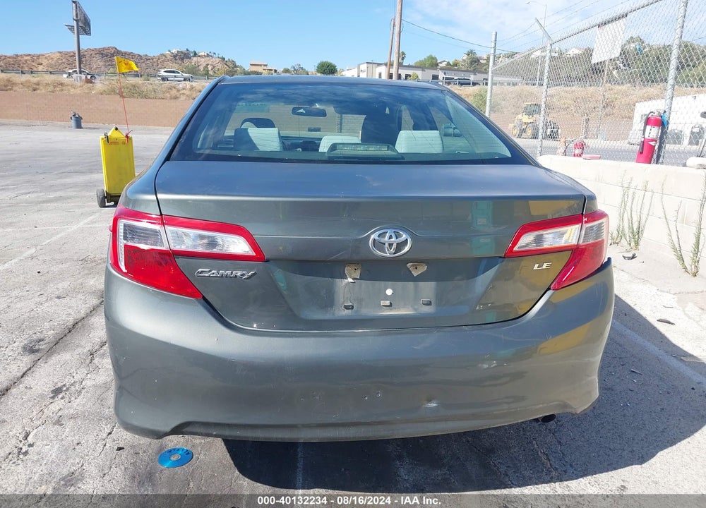 2012 TOYOTA CAMRY LE VIN: 4T4BF1FK6CR251397