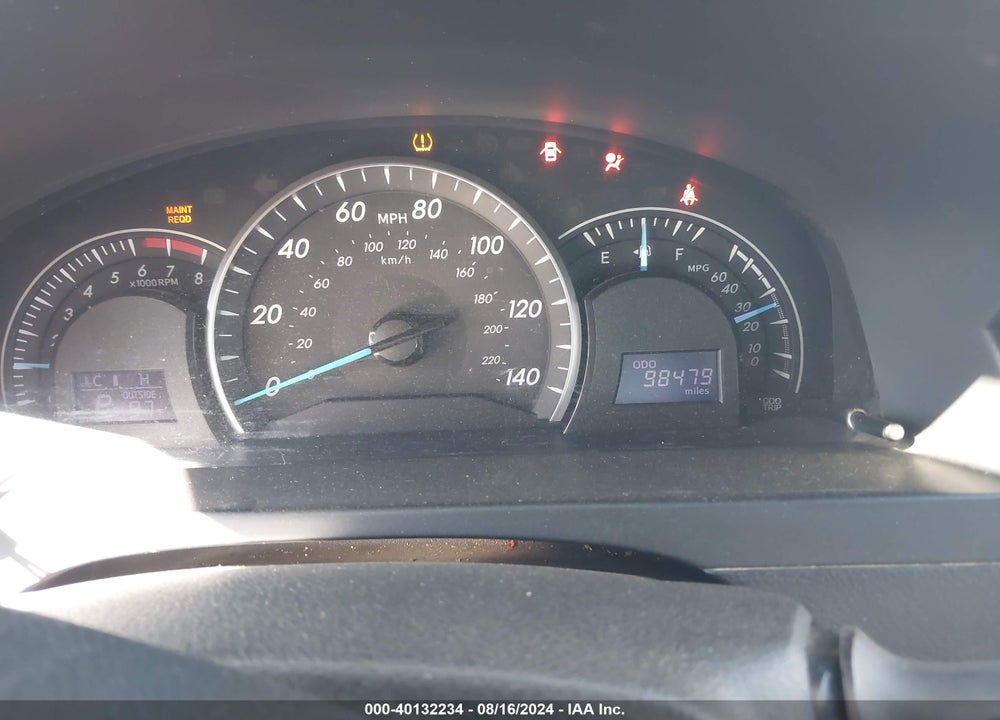 2012 TOYOTA CAMRY LE VIN: 4T4BF1FK6CR251397