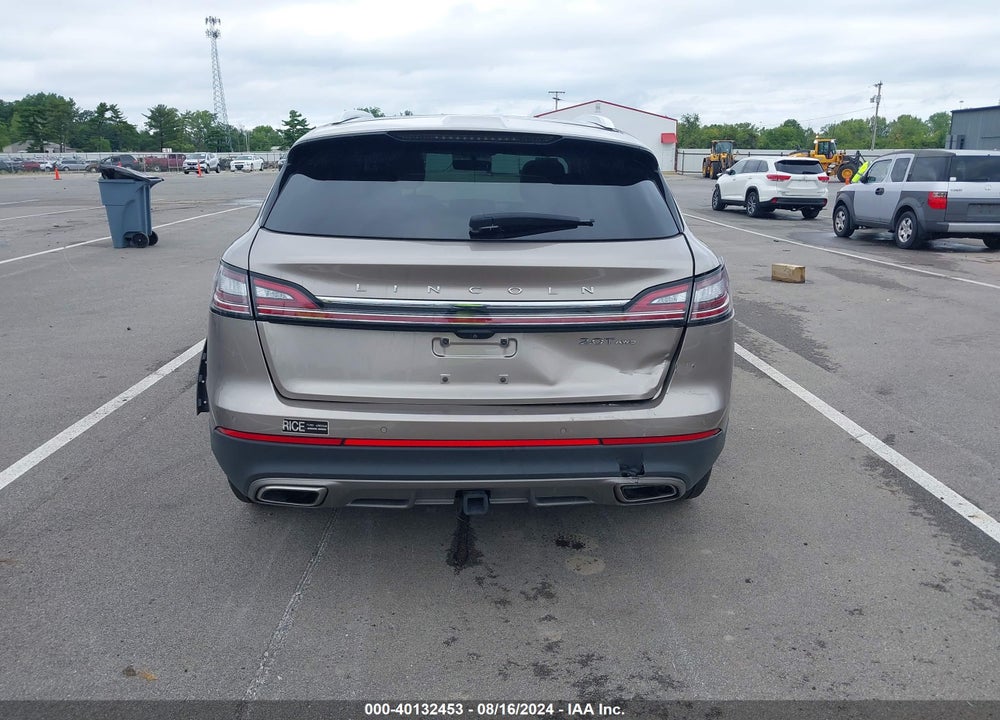 2020 LINCOLN NAUTILUS RESERVE VIN: 2LMPJ8K99LBL24752