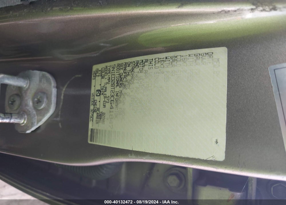 2003 NISSAN XTERRA XE VIN: 5N1ED28T23C641847