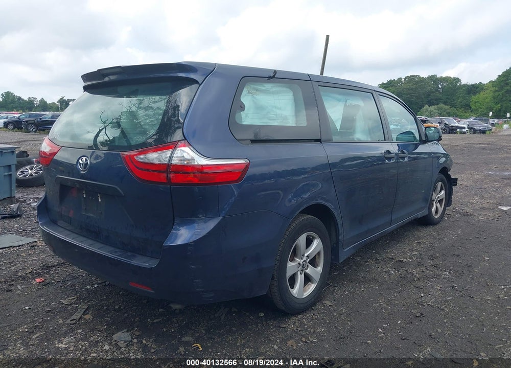 2018 TOYOTA SIENNA L 7 PASSENGER VIN: 5TDZZ3DC5JS927576
