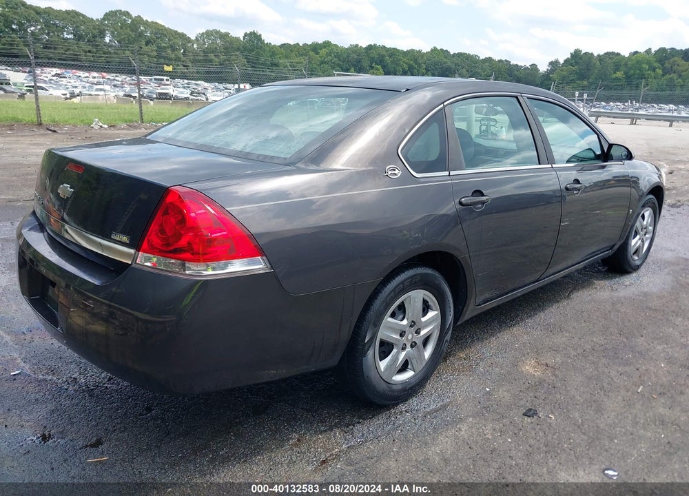 2008 CHEVROLET IMPALA LS VIN: 2G1WB58K681237544