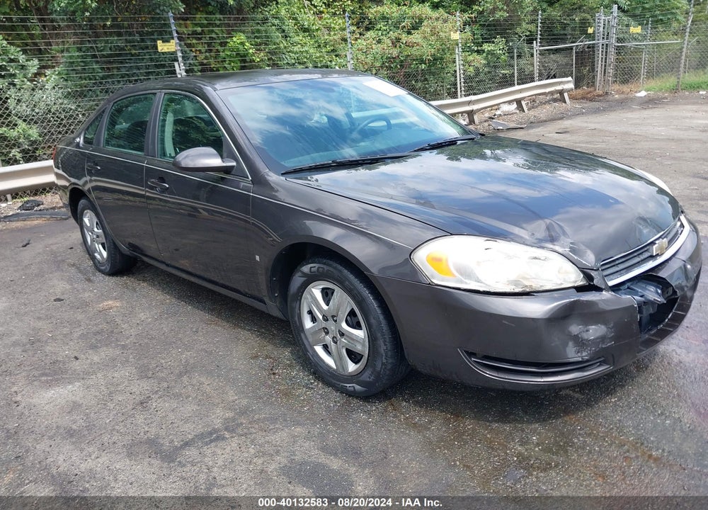 2008 CHEVROLET IMPALA LS VIN: 2G1WB58K681237544