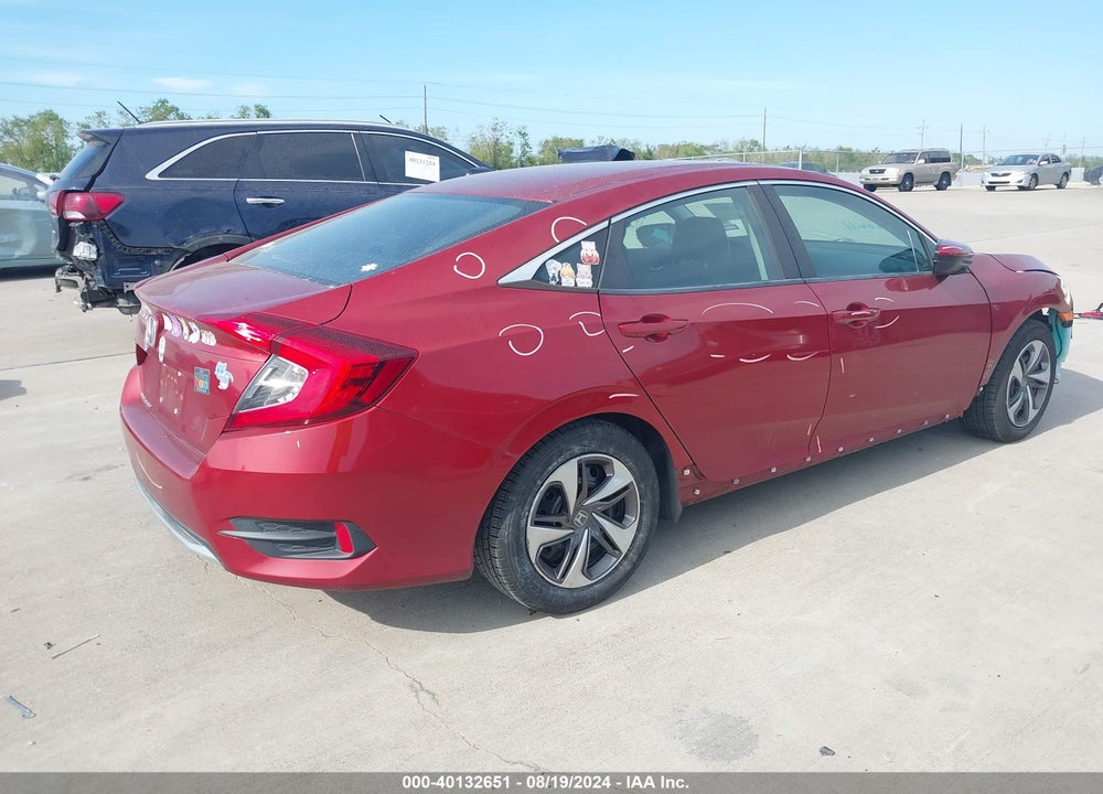 2019 HONDA CIVIC LX VIN: 19XFC2F60KE031672