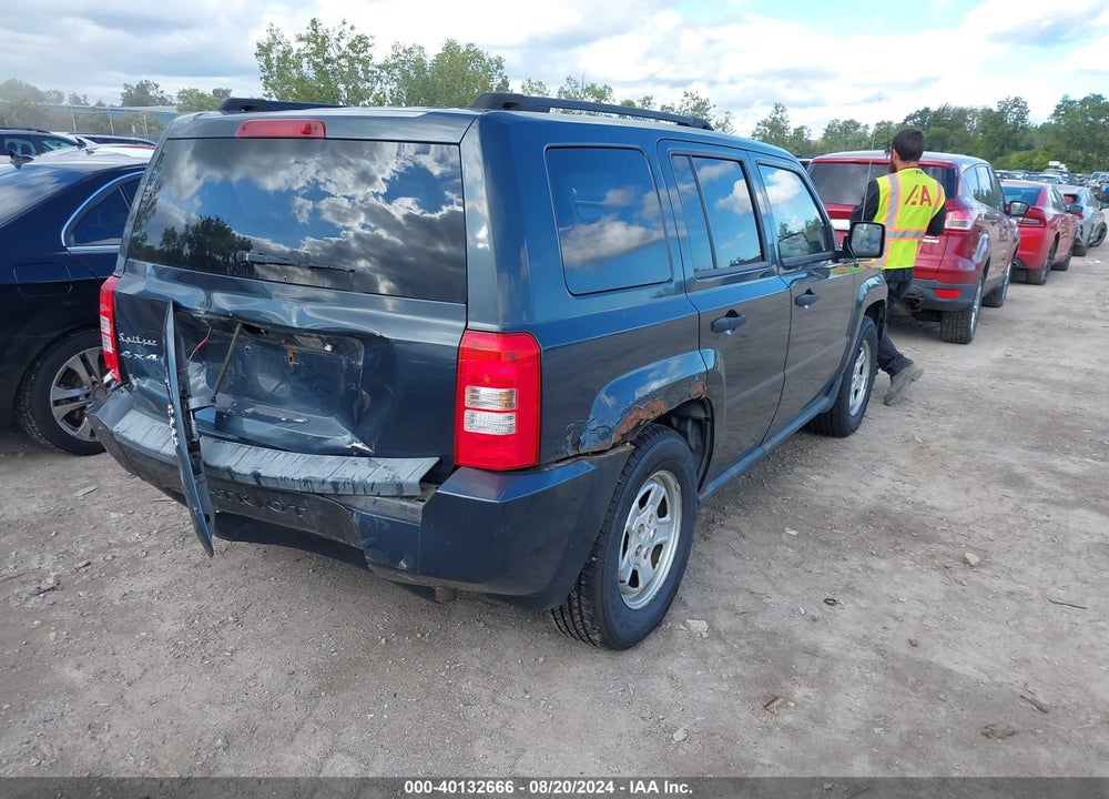 2007 JEEP PATRIOT SPORT VIN: 1J8FF28W57D417753