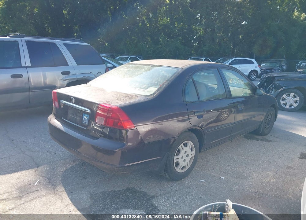 2001 HONDA CIVIC LX VIN: JHMES16561S003806