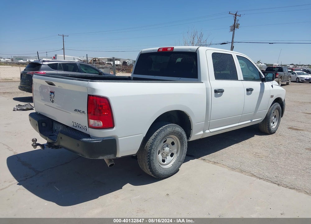 2019 RAM 1500 CLASSIC TRADESMAN 4X4 5'7 BOX VIN: 3C6RR7KT4KG704981