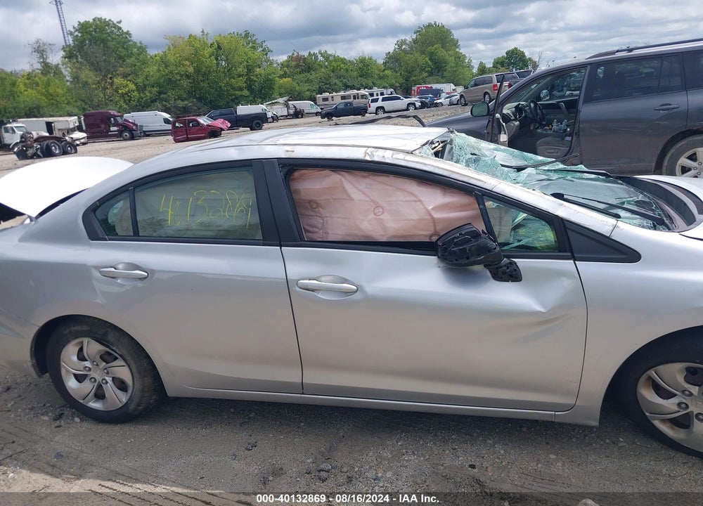 2013 HONDA CIVIC LX VIN: 19XFB2F50DE079105
