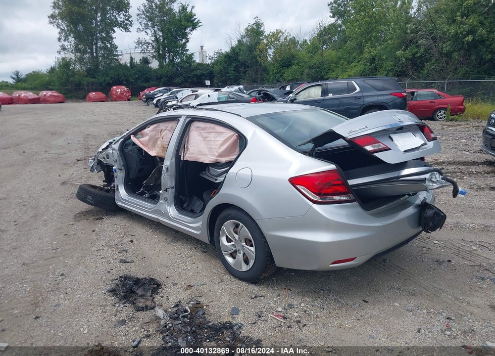 2013 HONDA CIVIC LX VIN: 19XFB2F50DE079105