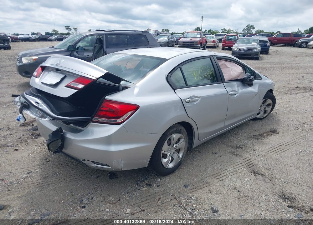 2013 HONDA CIVIC LX VIN: 19XFB2F50DE079105