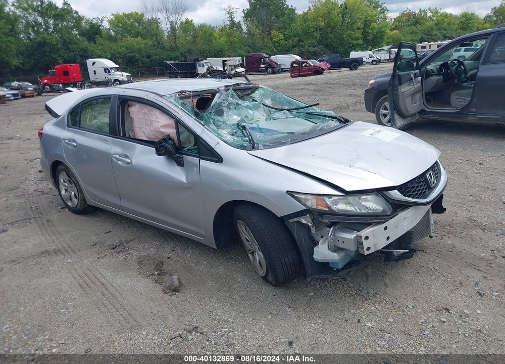 2013 HONDA CIVIC LX VIN: 19XFB2F50DE079105