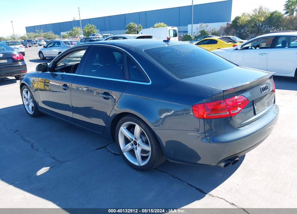 2009 AUDI A4 2.0T PREMIUM VIN: WAUMF78K29N041144