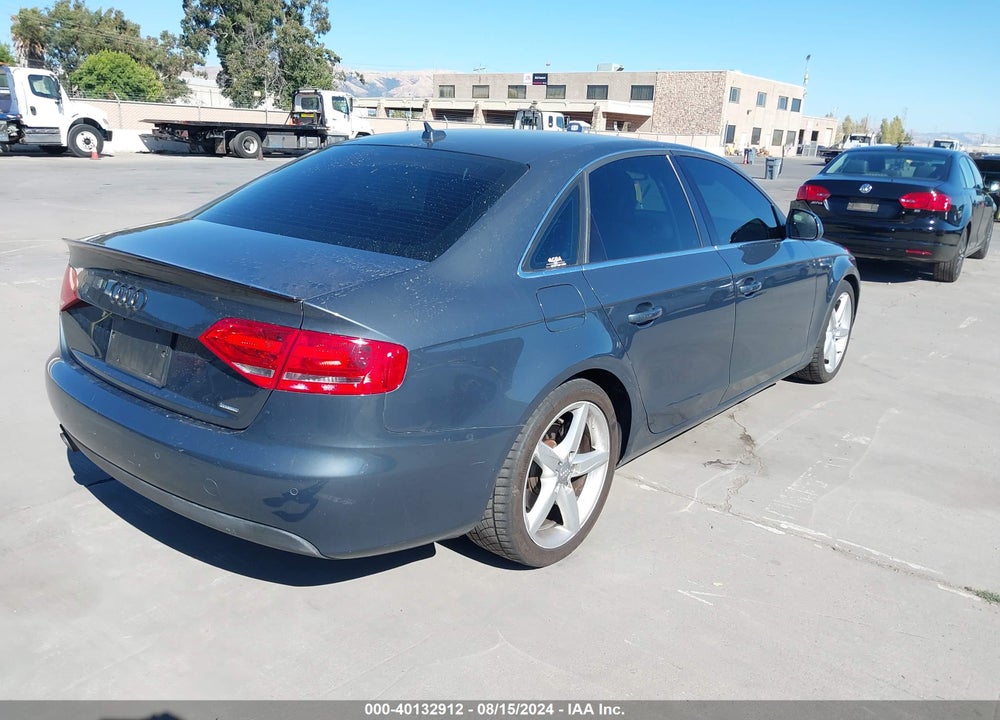 2009 AUDI A4 2.0T PREMIUM VIN: WAUMF78K29N041144