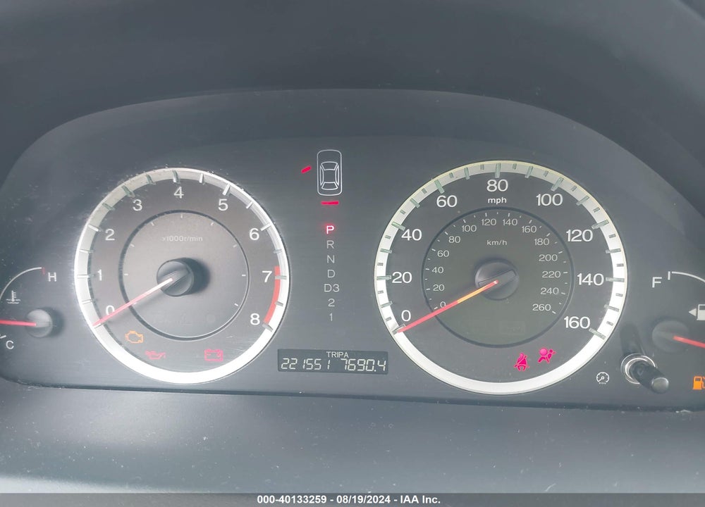 2009 HONDA ACCORD 2.4 LX VIN: 1HGCP263X9A130205