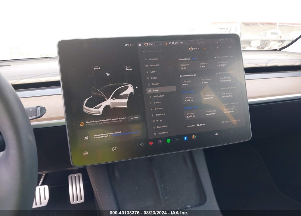 2021 TESLA MODEL 3 PERFORMANCE DUAL MOTOR ALL-WHEEL DRIVE VIN: 5YJ3E1ECXMF005740