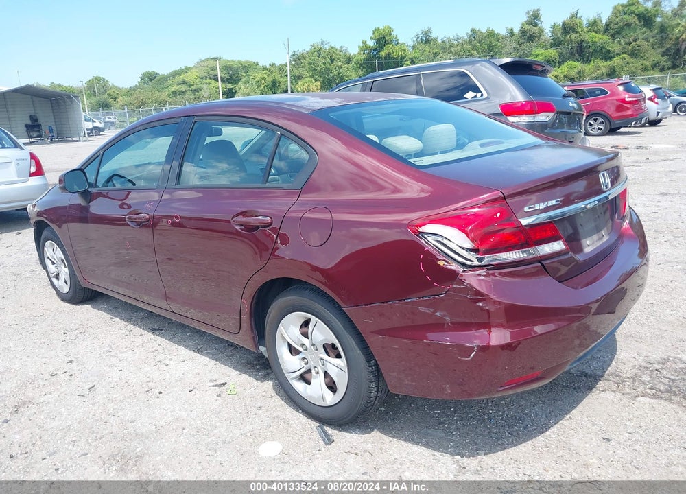 2013 HONDA CIVIC LX VIN: 19XFB2F59DE033188