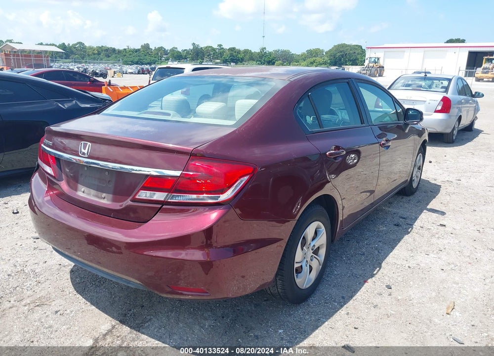 2013 HONDA CIVIC LX VIN: 19XFB2F59DE033188