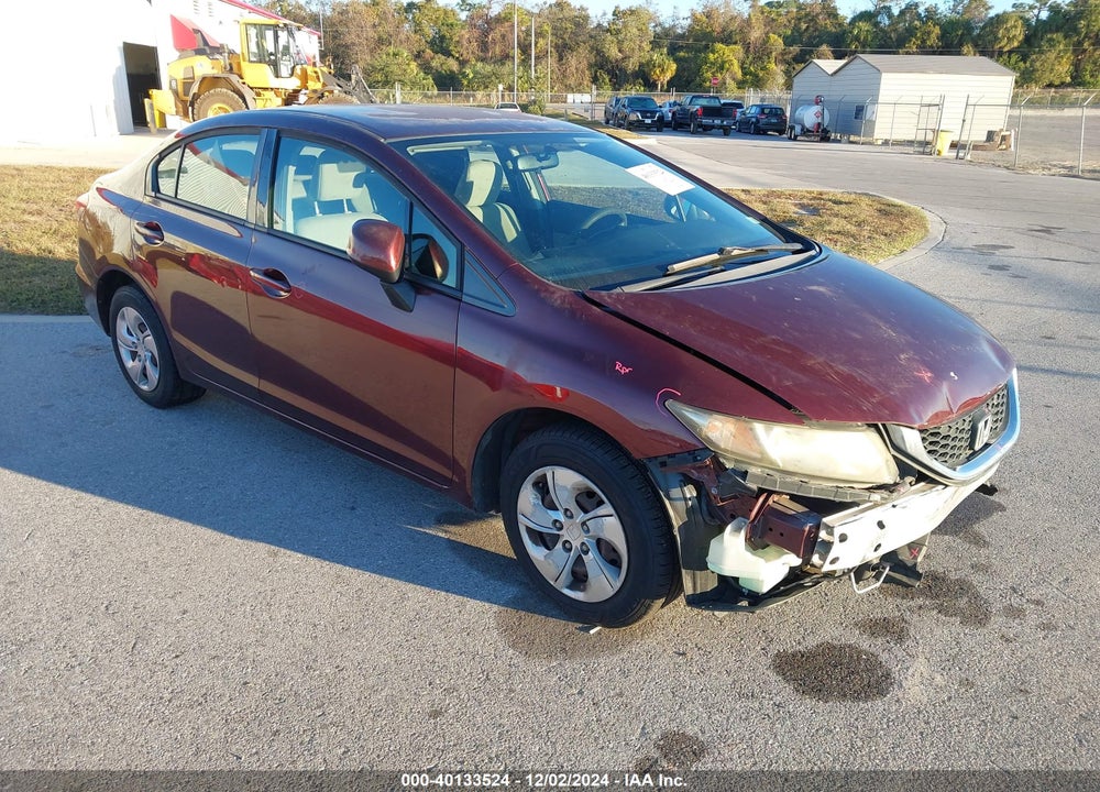 2013 HONDA CIVIC LX VIN: 19XFB2F59DE033188