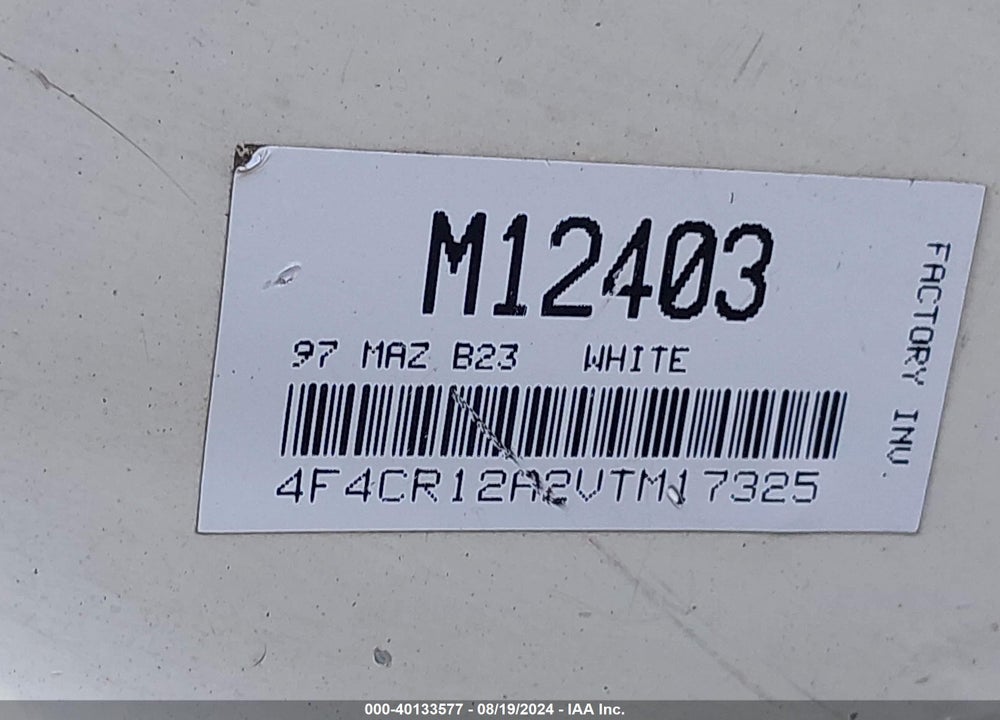1997 MAZDA B2300 SE VIN: 4F4CR12A2VTM17325