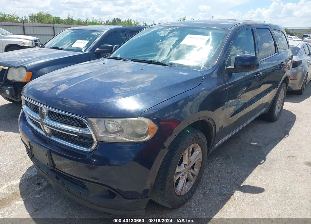2012 DODGE DURANGO SXT VIN: 1C4RDHAG8CC206661