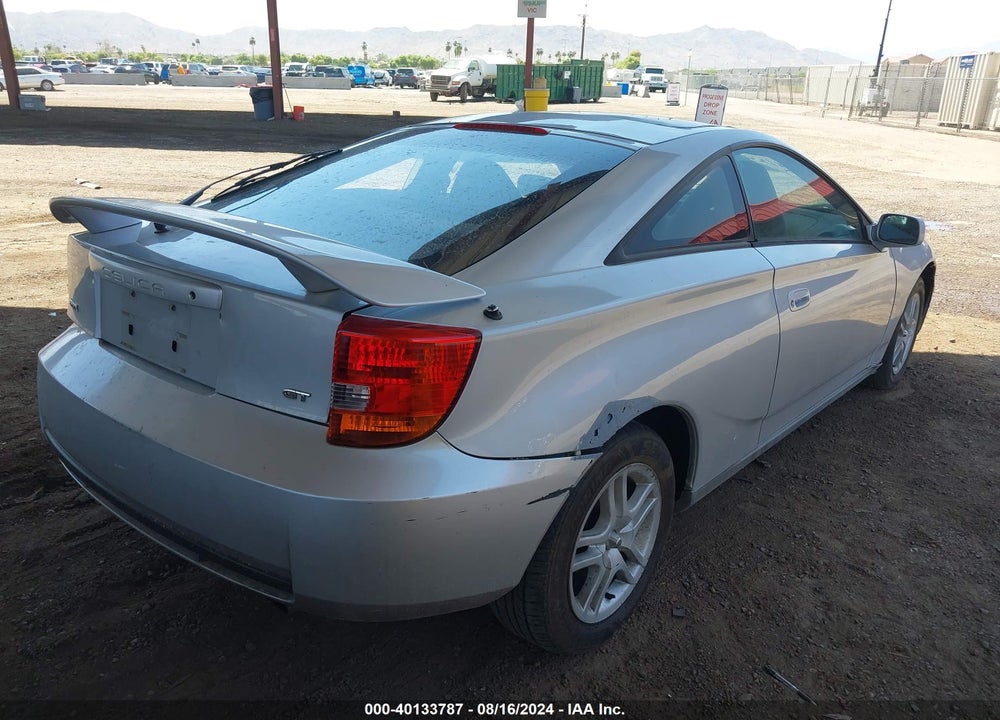 2001 TOYOTA CELICA GT VIN: JTDDR32T110096593