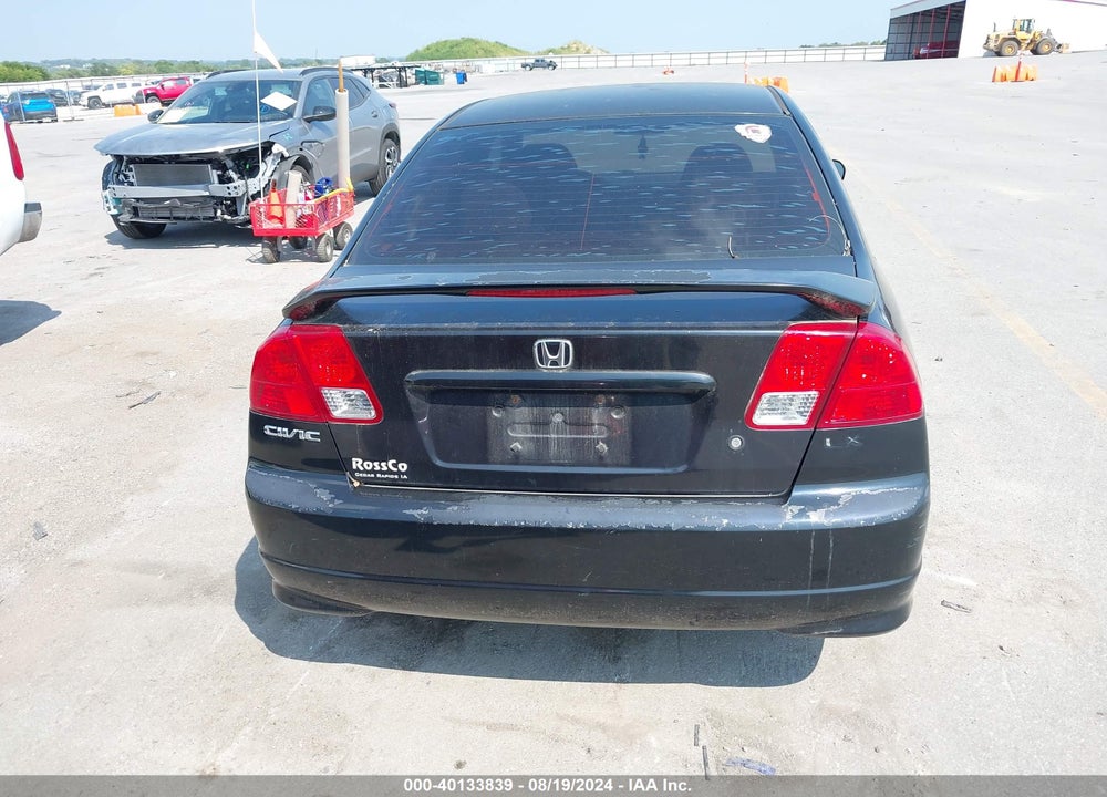 2005 HONDA CIVIC LX VIN: 2HGES15555H580912