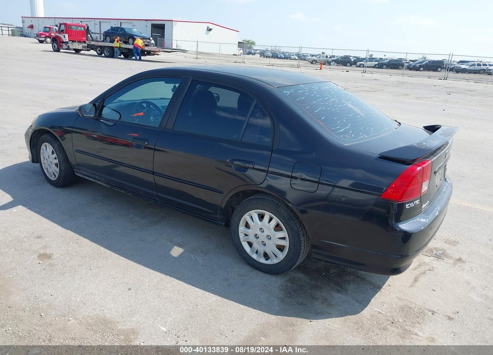 2005 HONDA CIVIC LX VIN: 2HGES15555H580912