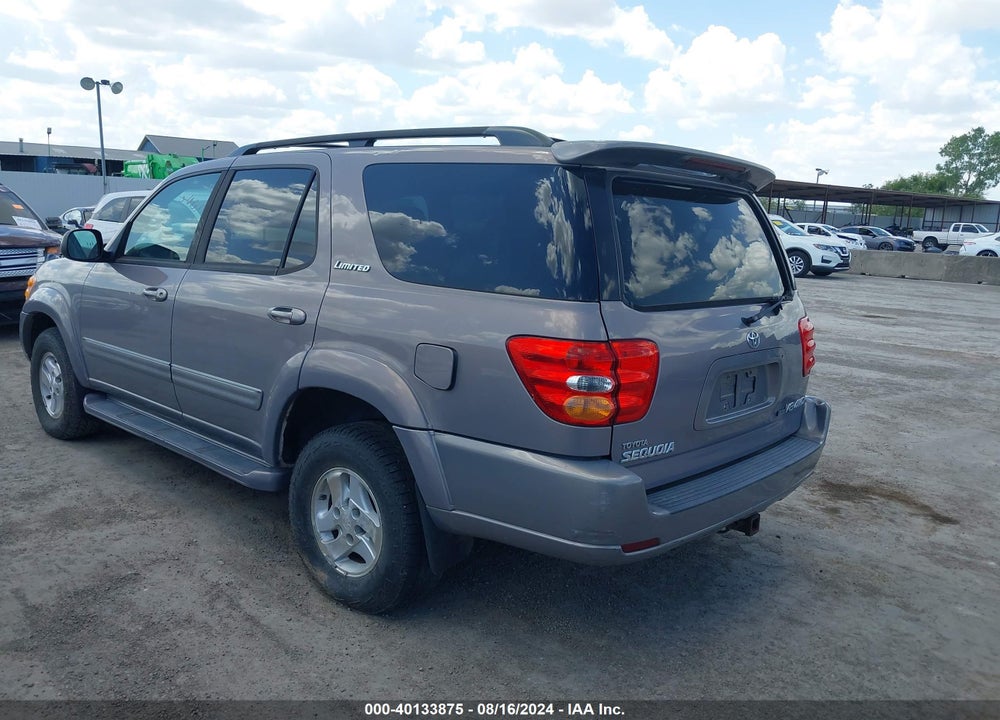 2002 TOYOTA SEQUOIA LIMITED V8 VIN: 5TDBT48A52S133065
