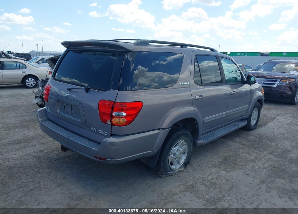 2002 TOYOTA SEQUOIA LIMITED V8 VIN: 5TDBT48A52S133065